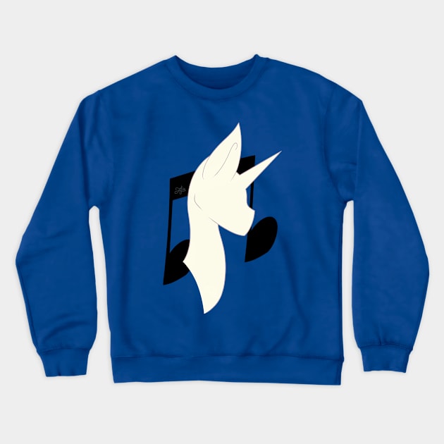 Silhouette - Vinyl Scratch Crewneck Sweatshirt by ForsakenSky